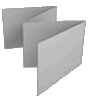 Faltblatt, gefalzt auf DIN A6 quer, 8-seiter (Zickzackfalz)<br>beidseitig bedruckt (4/4 farbig + 1 Sonderfarbe HKS)
