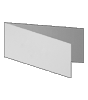 Faltblatt, gefalzt auf DIN lang quer (21,0 cm x 10,5 cm), 4-seiter